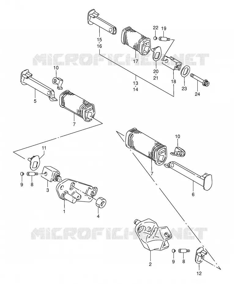 REPOSE PIED Suzuki MOTO 650 BOULEVARD 1998  LS650PW(E3/E28)