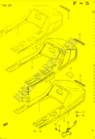 CARENAGE ARRIERE   CAPOT DE SELLE (GSX400EE/EF/EG) pour Suzuki GSX 400 1985