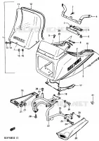 CARENAGE TETE DE FOURCHE (GSX750ESE) pour Suzuki GSX-E 750 1984
