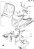 CARENAGE TETE DE FOURCHE (GSX750ESG) pour Suzuki GSX-E 750 1985