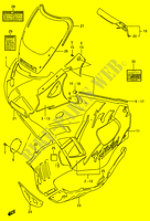 CARENAGES   ETIQUETTES (MODELE N) pour Suzuki GSX-F 600 1988