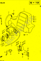 DOSSERET   HAUT PARLEURS (GV1400GDG/GDH/GDJ) pour Suzuki CAVALCADE 1400 1988