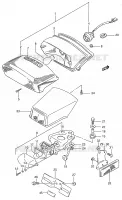 FEU ARRIERE   ECLAIRAGE DE PLAQUE pour Suzuki GSX-F 600 1989