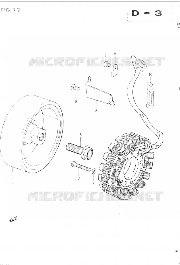 ALTERNATEUR Suzuki MOTO 400 GSX 1986  GSX400EG(E2)