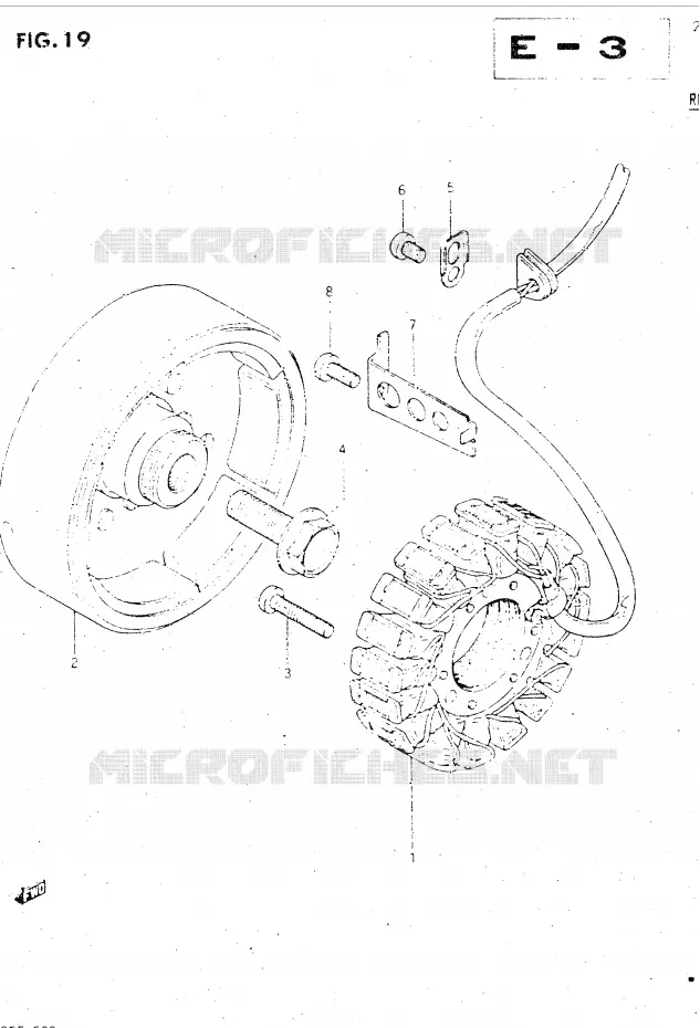 ALTERNATEUR Suzuki MOTO 500 GSX-E 1984  GSX500ESE(E39)