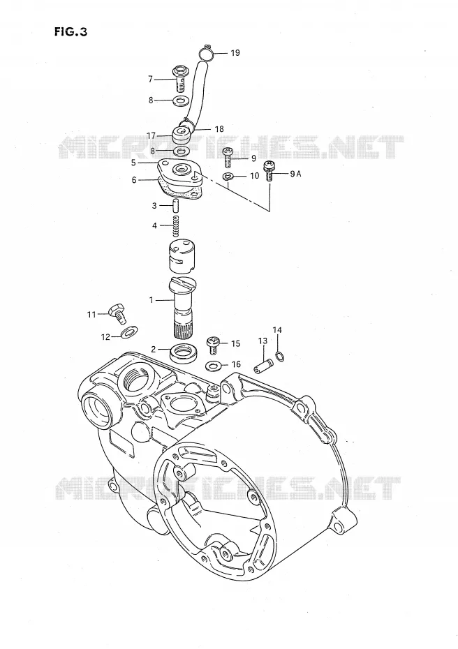 CARTER D'EMBRAYAGE - POMPE A HUILE Suzuki MOTO 50 JR 1992  JR50N(P28)