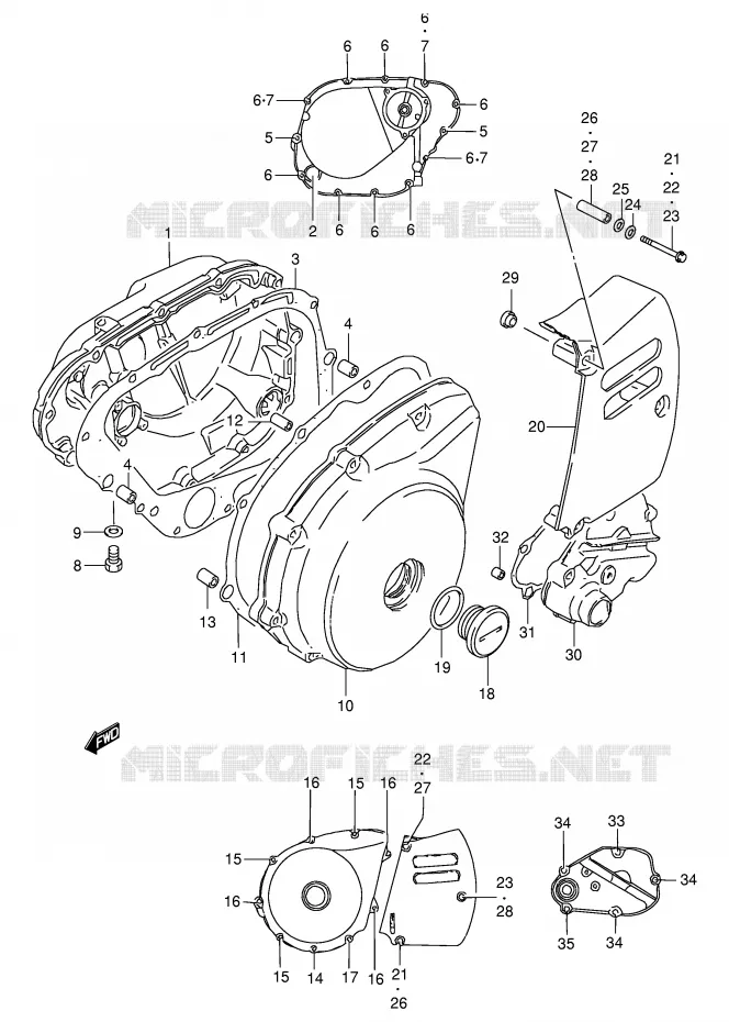 CARTER Suzuki MOTO 650 BOULEVARD 2002  LS650PK2(E3/E28)
