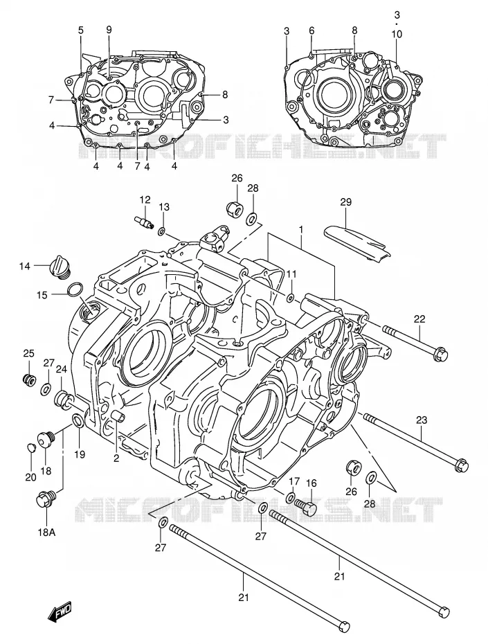 CARTER Suzuki MOTO 650 BOULEVARD 2003  LS650PK3(E3/E28)