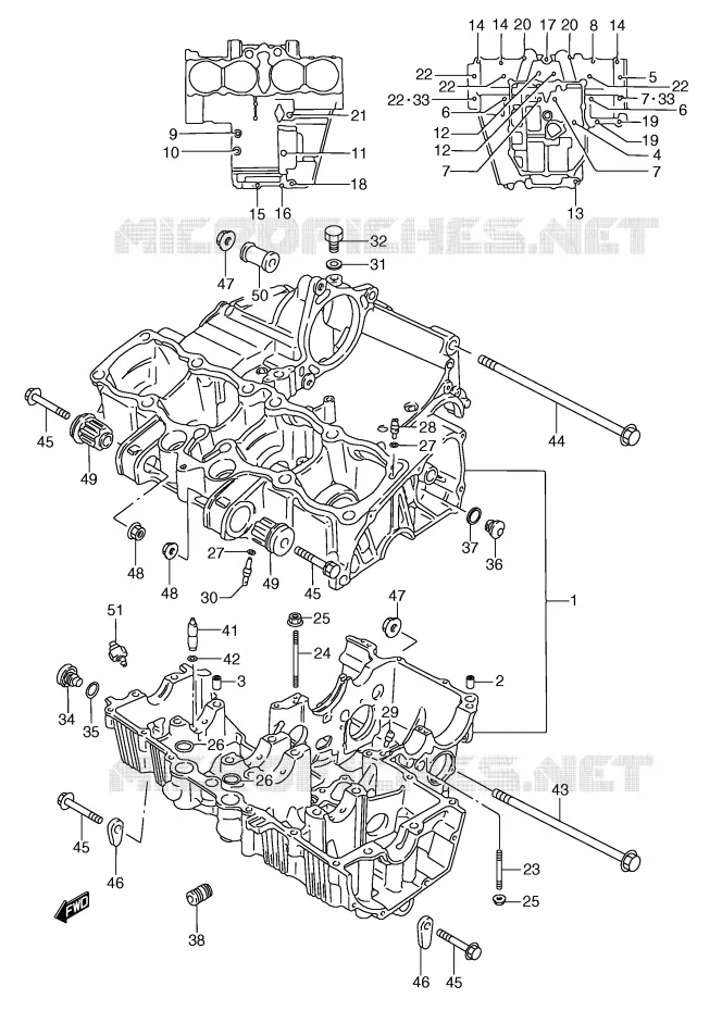 CARTER Suzuki MOTO 750 GSX-F 1992  GSX750FN(E2)
