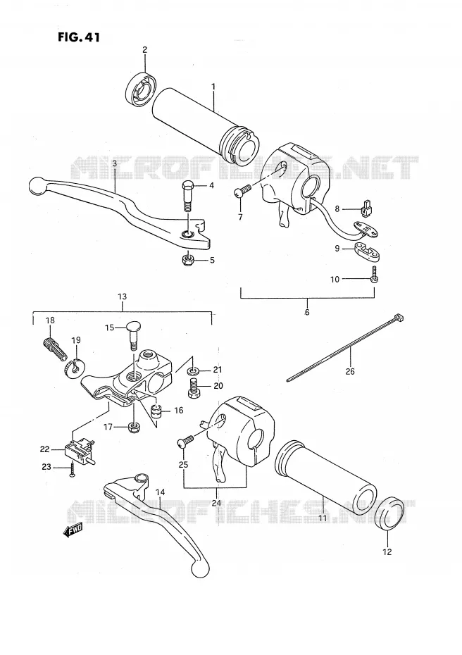 COMMODOS (MODELE G/J) Suzuki MOTO 650 SAVAGE 1991  LS650PM(E2)