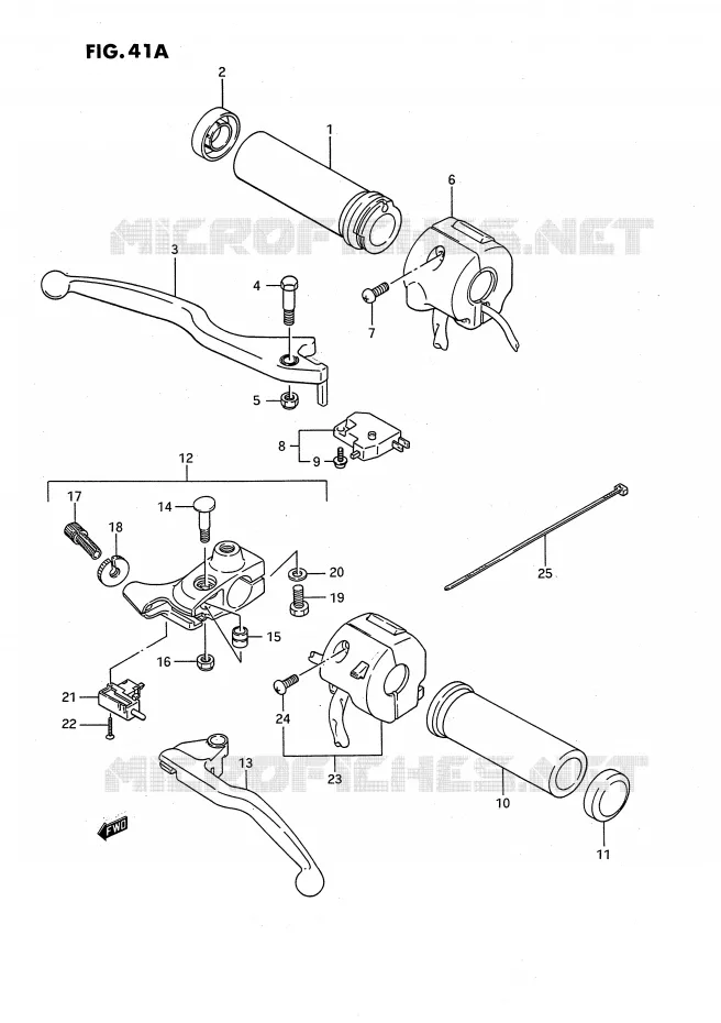 COMMODOS (MODELE K/L/M/R) Suzuki MOTO 650 SAVAGE 1994  LS650PR(E2)