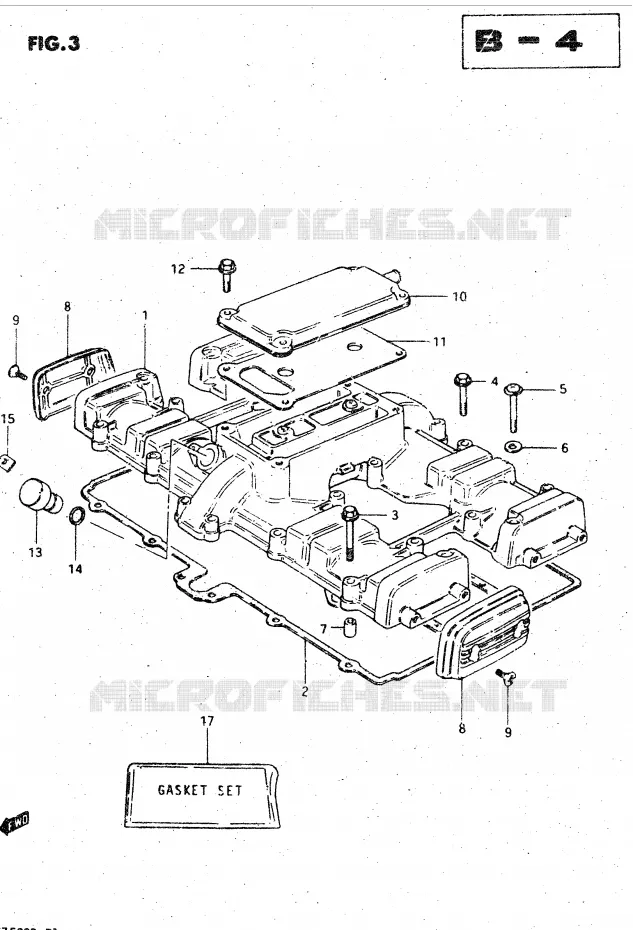 COUVERCLE DE CULASSE (MODELE D) Suzuki MOTO 750 GSX-S 1983  GSX750SD(E1)