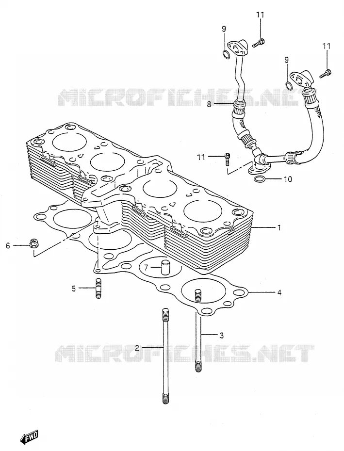 CYLINDRE Suzuki MOTO 600 GSX-F 1994  GSX600FR(E28)