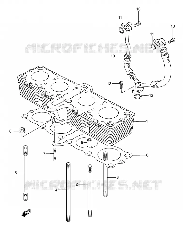 CYLINDRE Suzuki MOTO 750 GSX-F 2004  GSX750FK4(E2)