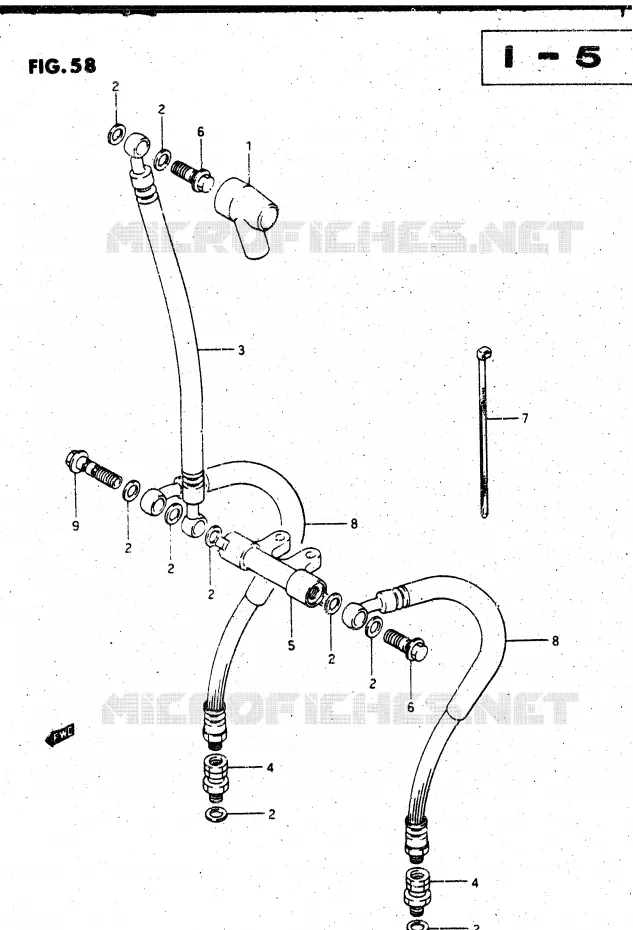 DURITE DE FREIN AVANT Suzuki MOTO 1400 CAVALCADE 1987  GV1400GDH(DG-DJ/CJ)