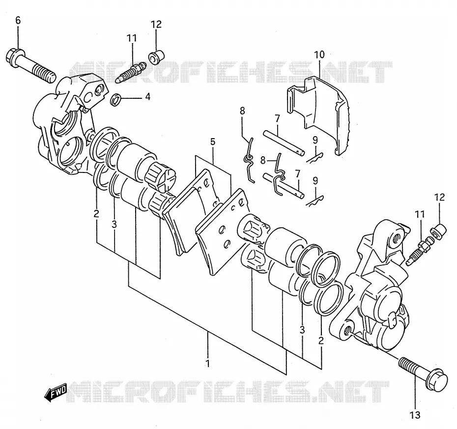 ETRIER DE FREIN AVANT Suzuki MOTO 600 GSX-F 1989  GSX600FK(E28)
