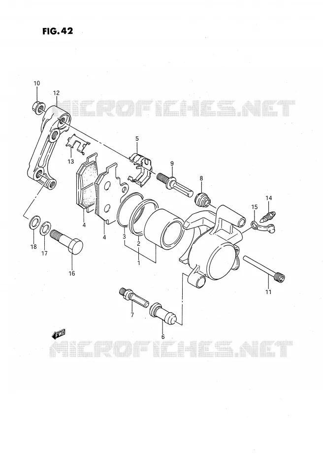 ETRIER DE FREIN AVANT Suzuki MOTO 650 SAVAGE 1986  LS650FG(E2)