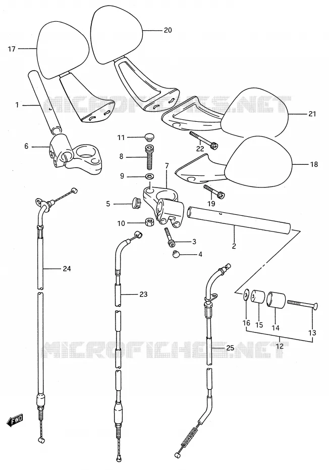 GUIDON Suzuki MOTO 600 GSX-F 1988  GSX600FU2J(E28)