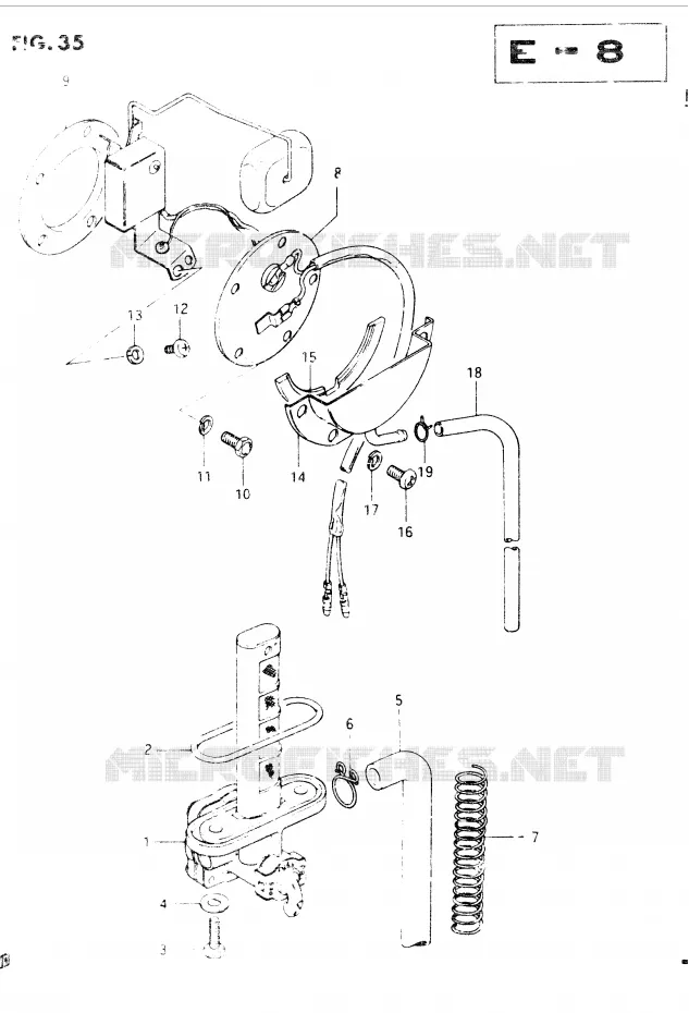 ROBINET D'ESSENCE Suzuki MOTO 400 GSX 1986  GSX400EG(E2)