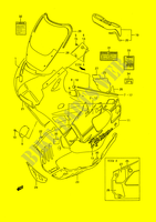 CARENAGES   ETIQUETTES (MODELE P) pour Suzuki GSX-F 750 1993