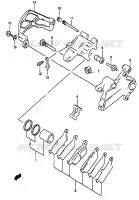 ETRIER DE FREIN ARRIERE SUSPENSIONS/FREINAGE/ROUES 250 suzuki-moto RM 1998 DP020548
