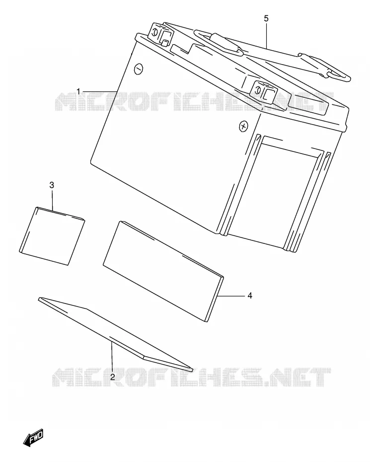 BATTERIE Suzuki MOTO 125 RG 1994  RG125FR(E18)