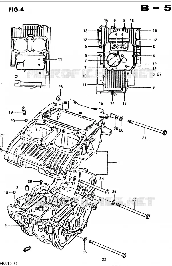 CARTER Suzuki MOTO 400 GSX 1983  GSX400TD