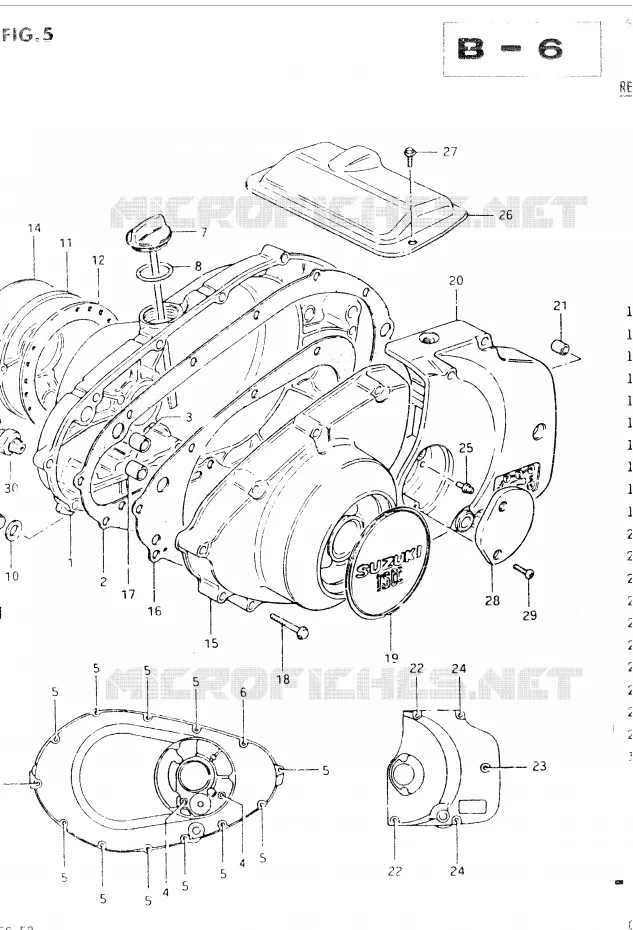CARTER Suzuki MOTO 400 GSX 1985  GSX400SF(E2)