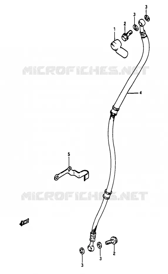 DURITE DE FREIN AVANT (MODELE K) Suzuki MOTO 50 RG 1983  RG50WD(D/E/F/1/G/J/K)