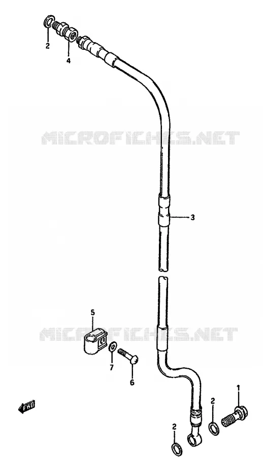 DURITE DE FREIN AVANT Suzuki MOTO 125 RM 1987  RM125H(G/H/J)