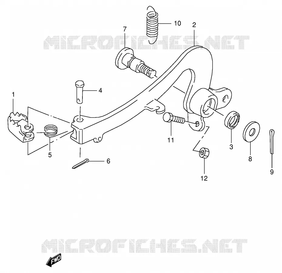FREIN ARRIERE Suzuki MOTO 125 RM 1997  RM125V(E2)