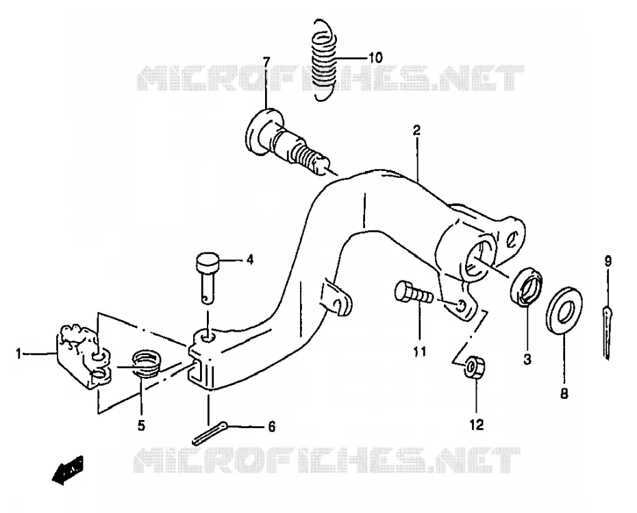 FREIN ARRIERE Suzuki MOTO 250 RM 1998  RM250W(T/V/W/X/Y)