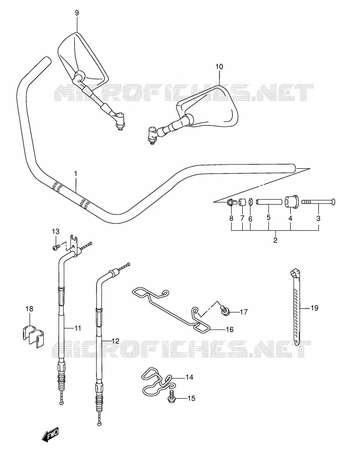GUIDON Suzuki MOTO 1500 INTRUDER 2008  VL1500K8(E2)