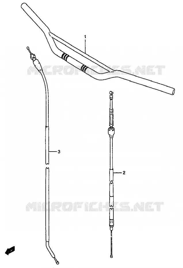 GUIDON Suzuki MOTO 250 RM 1997  RM250V(T/V/W/X/Y)