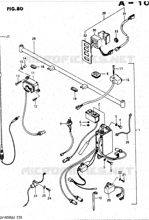KIT RADIO (OPTIONNEL) Suzuki MOTO 1400 CAVALCADE 1988  GV1400GCJ(DG-DJ/CJ)