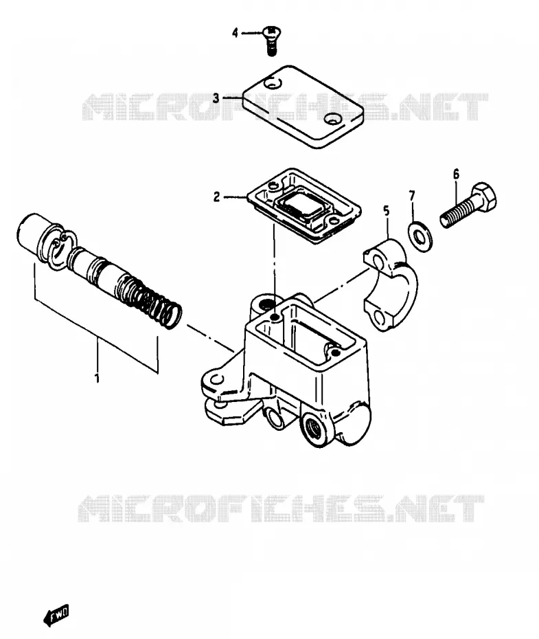 MAITRE CYLINDRE AVANT Suzuki MOTO 50 RG 1983  RG50WD(D/E/F/1/G/J/K)