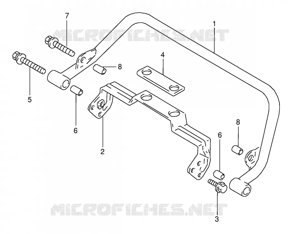 POIGNEE ARRIERE (E15,E17,E18) Suzuki MOTO 125 RG 1992  RG125FUN(E18)