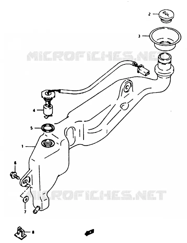 RESERVOIR D'HUILE Suzuki MOTO 125 RG 1994  RG125FUR(N/P/R)