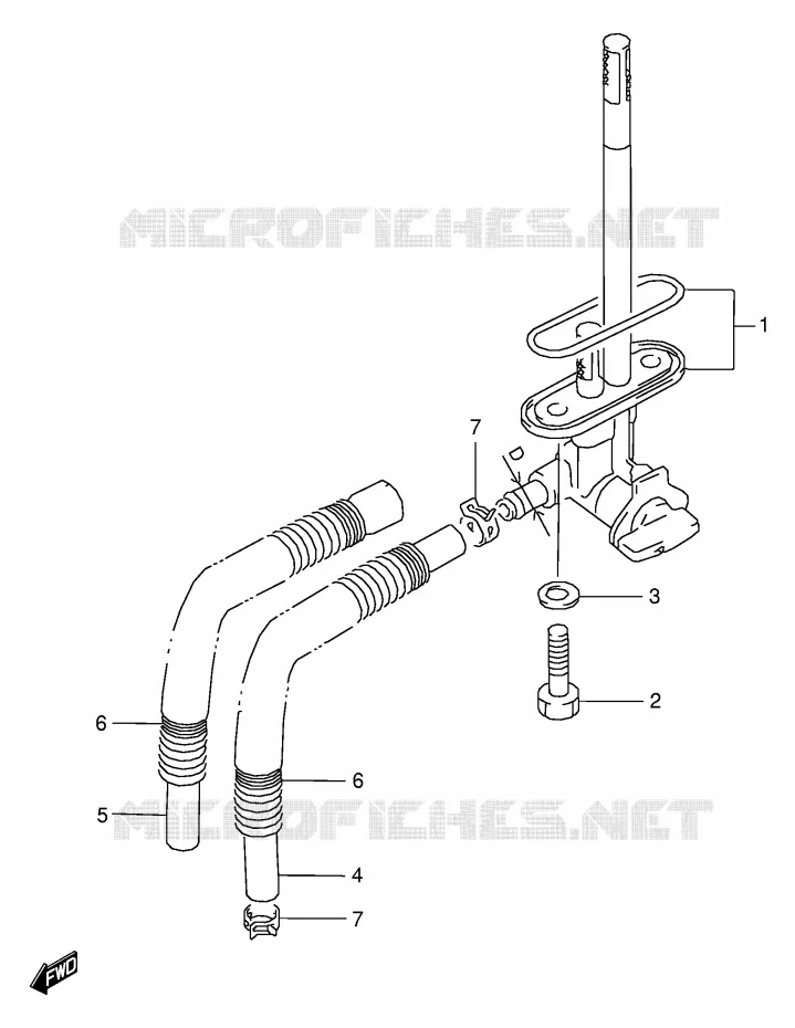 ROBINET D'ESSENCE Suzuki MOTO 125 RG 1992  RG125FN(E18)