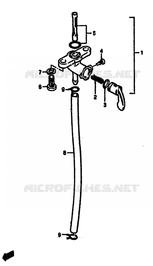ROBINET D'ESSENCE Suzuki MOTO 125 RM 1985  RM125F(E/F)