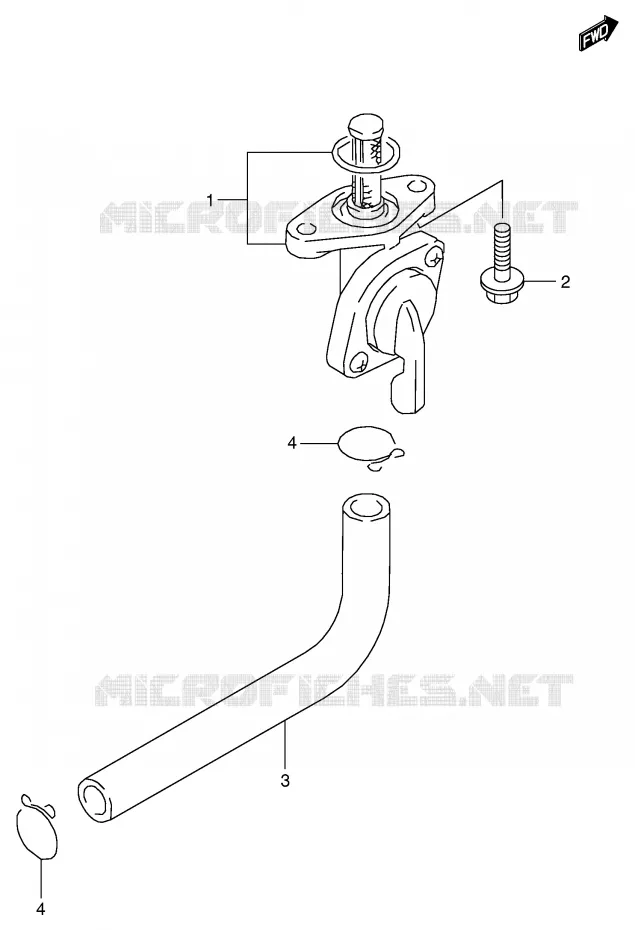 ROBINET D'ESSENCE Suzuki MOTO 125 RM 1998  RM125W(E2)