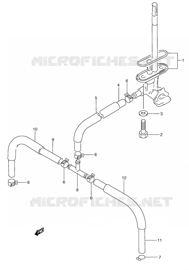 ROBINET D'ESSENCE Suzuki MOTO 250 RG 1994  RGV250R(E24)