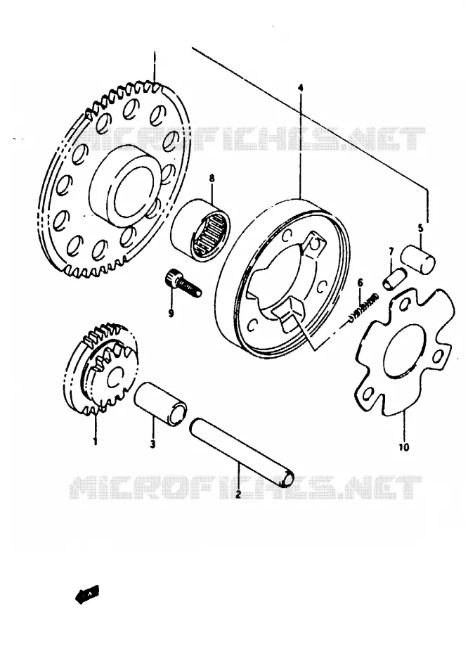 ROUE LIBRE DE DEMARREUR Suzuki MOTO 125 RG 1994  RG125FR(N/P/R)