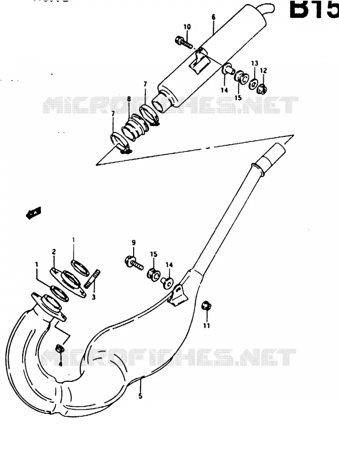 SILENCIEUX Suzuki MOTO 125 RG 1994  RG125FR(N/P/R)