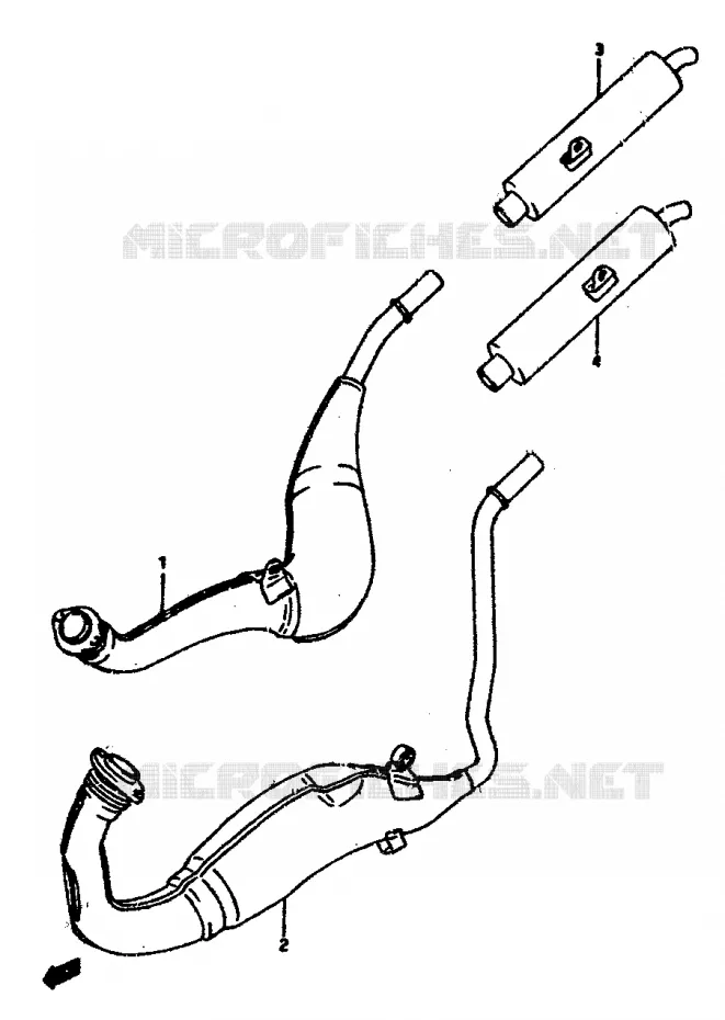 SILENCIEUX Suzuki MOTO 250 RG 1990  RGV250L