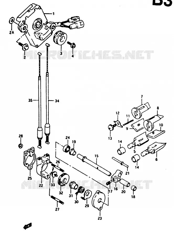 VALVE D'ECHAPPEMENT (MODELE N/P) Suzuki MOTO 125 RG 1993  RG125FUP(N/P/R)