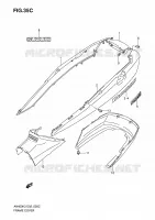 CARENAGES ARRIERE  (AN400SK5/SK6) pour Suzuki BURGMAN 400 2004