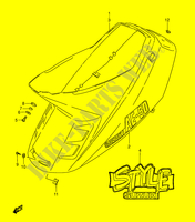 CARENAGES ARRIERE  (MODELE L/M) pour Suzuki AE 50 1993