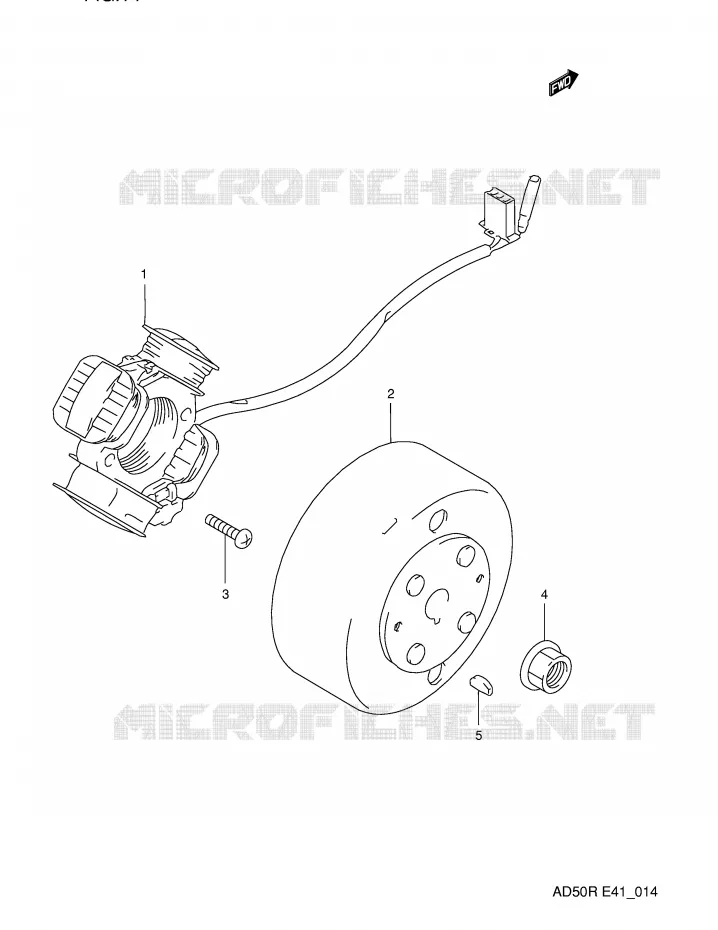 ALLUMAGE ROTOR - STATOR Suzuki SCOOTER 50 AD 1994  AD50R(E41)