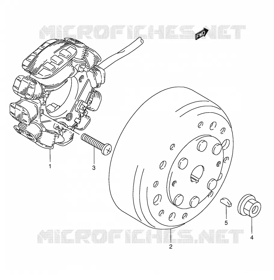 ALLUMAGE ROTOR - STATOR Suzuki SCOOTER 50 AE 1994  AE50KR(E1)